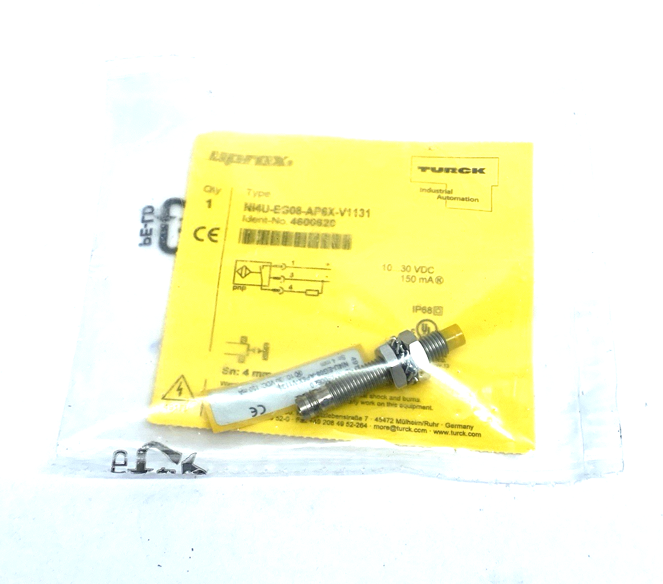 NI4U-EG08-AP6X-V1131 | Turck uprox Inductive Sensor NO contact PNP output 4600620 - New – Open box - Maverick Industrial Sales