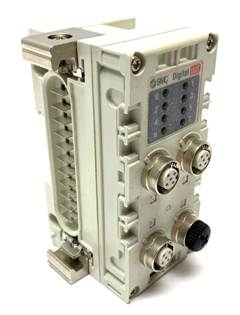 SMC EX600-DYPB Digital Output Module 8-Point PNP 4 x M12 24VDC - Maverick Industrial Sales