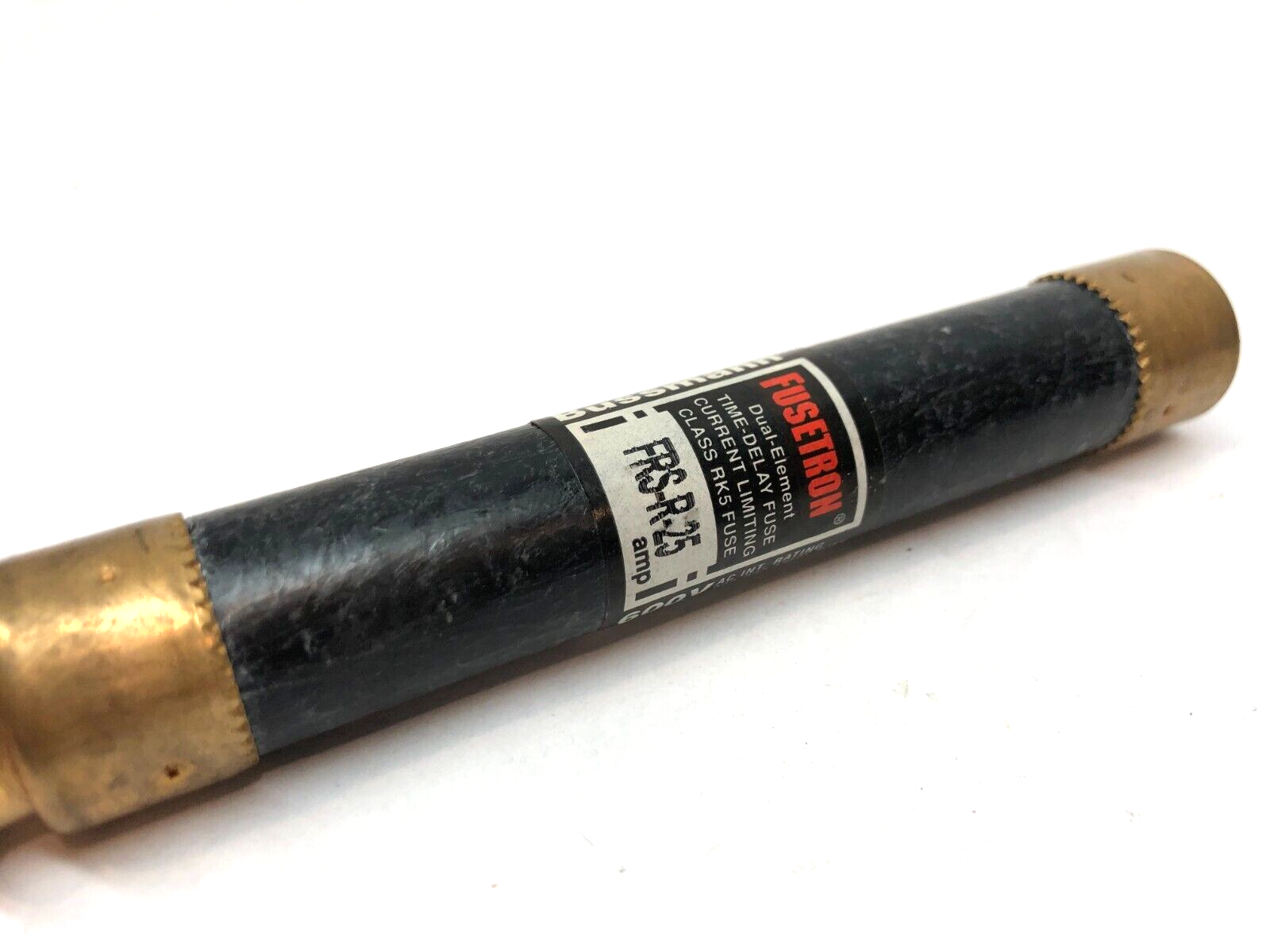 Bussman Fusetron FRS-R-25 Dual-Element Time Delay Fuse, 25A, 25 Amp - Maverick Industrial Sales