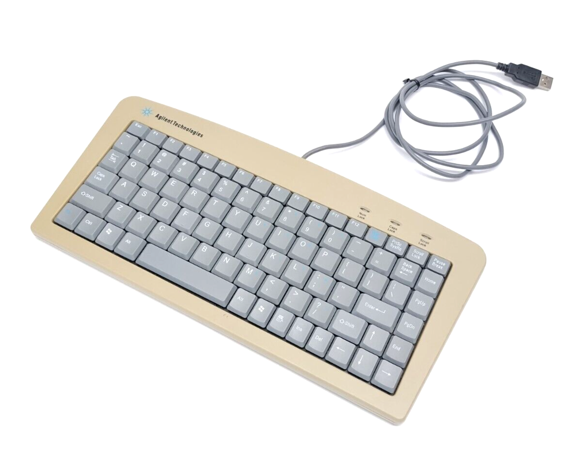 Agilent Technologies Mini USB Keyboard, Beige - Maverick Industrial Sales