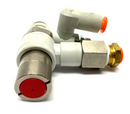 SMC ASP430F-U02-07-X352 Speed Control w/ Check Valve, 1/4" Tube to 1/4" G Thread - Maverick Industrial Sales