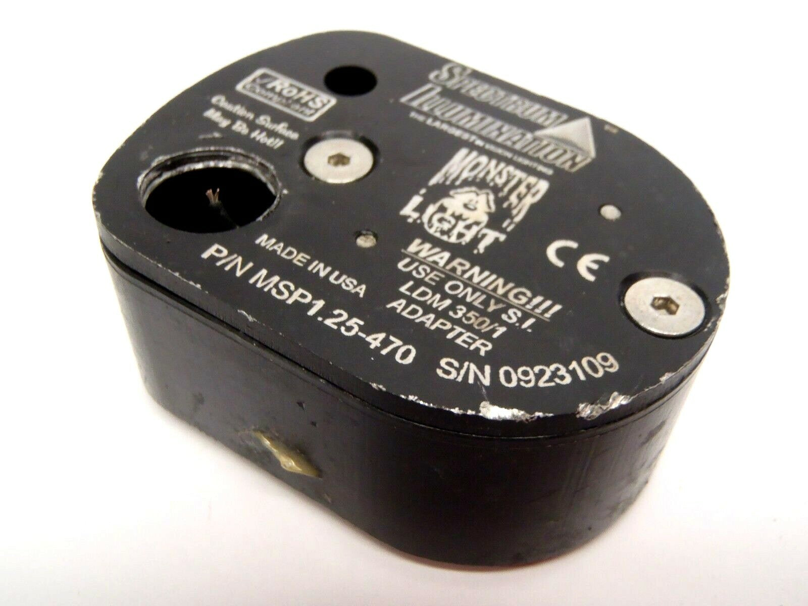 Spectrum Illumination MSP1.25-470 Spot Light w/ Blue HB LED's MISSING CONNECTOR - Maverick Industrial Sales