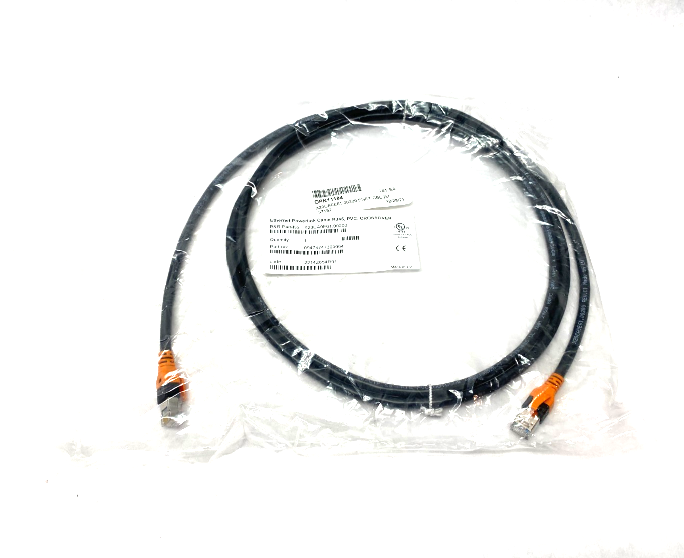B&R Automation X20CA0E61.00200 Ethernet POWERLINK Crossover Cable 2x RJ45 - Maverick Industrial Sales