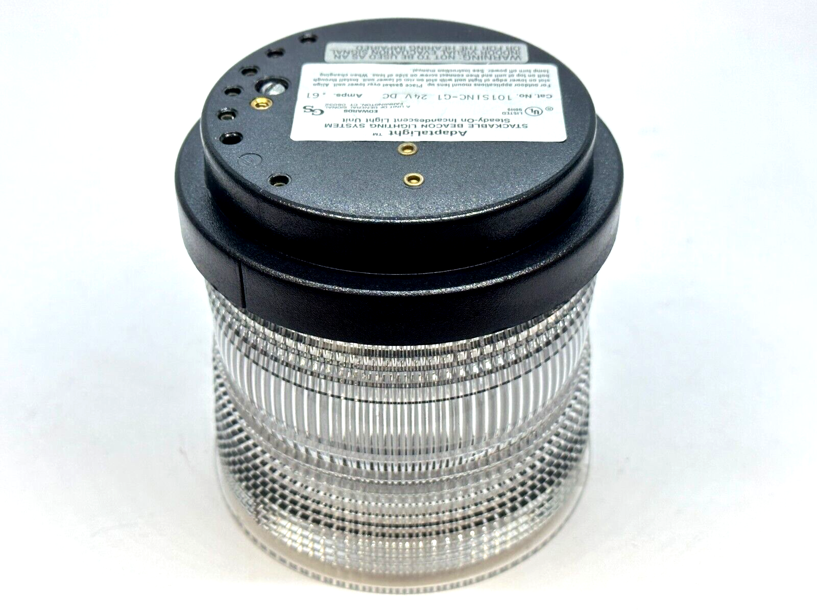 Edwards 101SINC-G1 AdaptaLight 101 Series Stackable Beacon Light Clear .61A 24V - Maverick Industrial Sales
