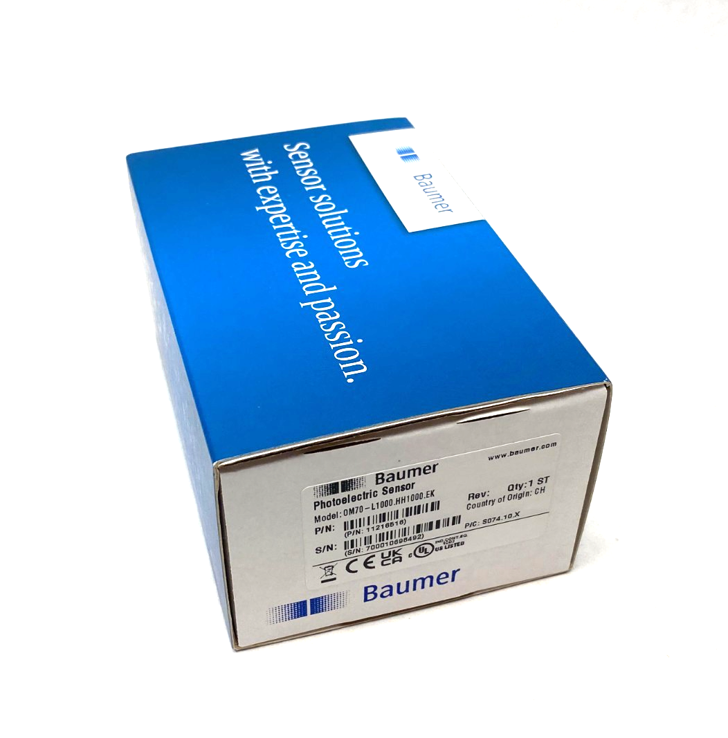 Baumer OM70-L1000.HH1000.EK High Performance Distance Sensor 11216516 - Maverick Industrial Sales