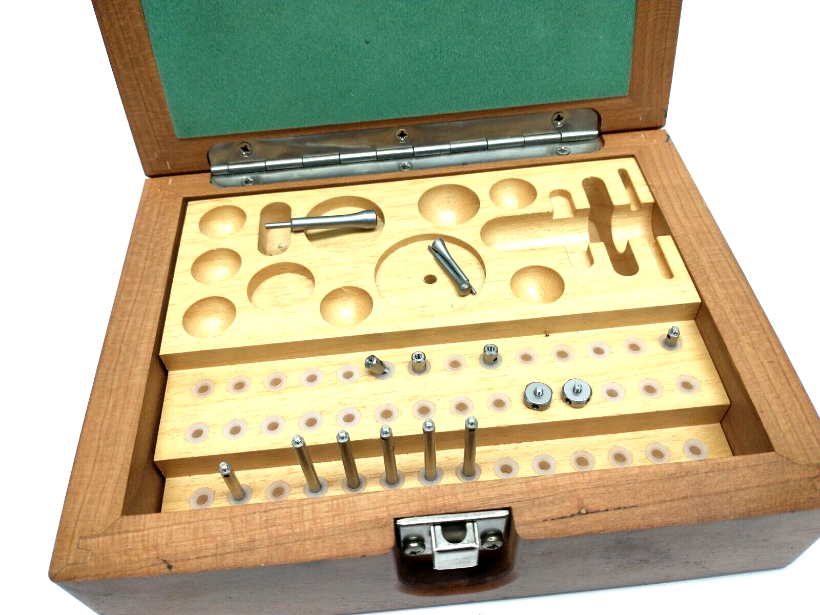 Renishaw Wooden Storage Box With Assorted Lot Of Styli Extensions - Maverick Industrial Sales