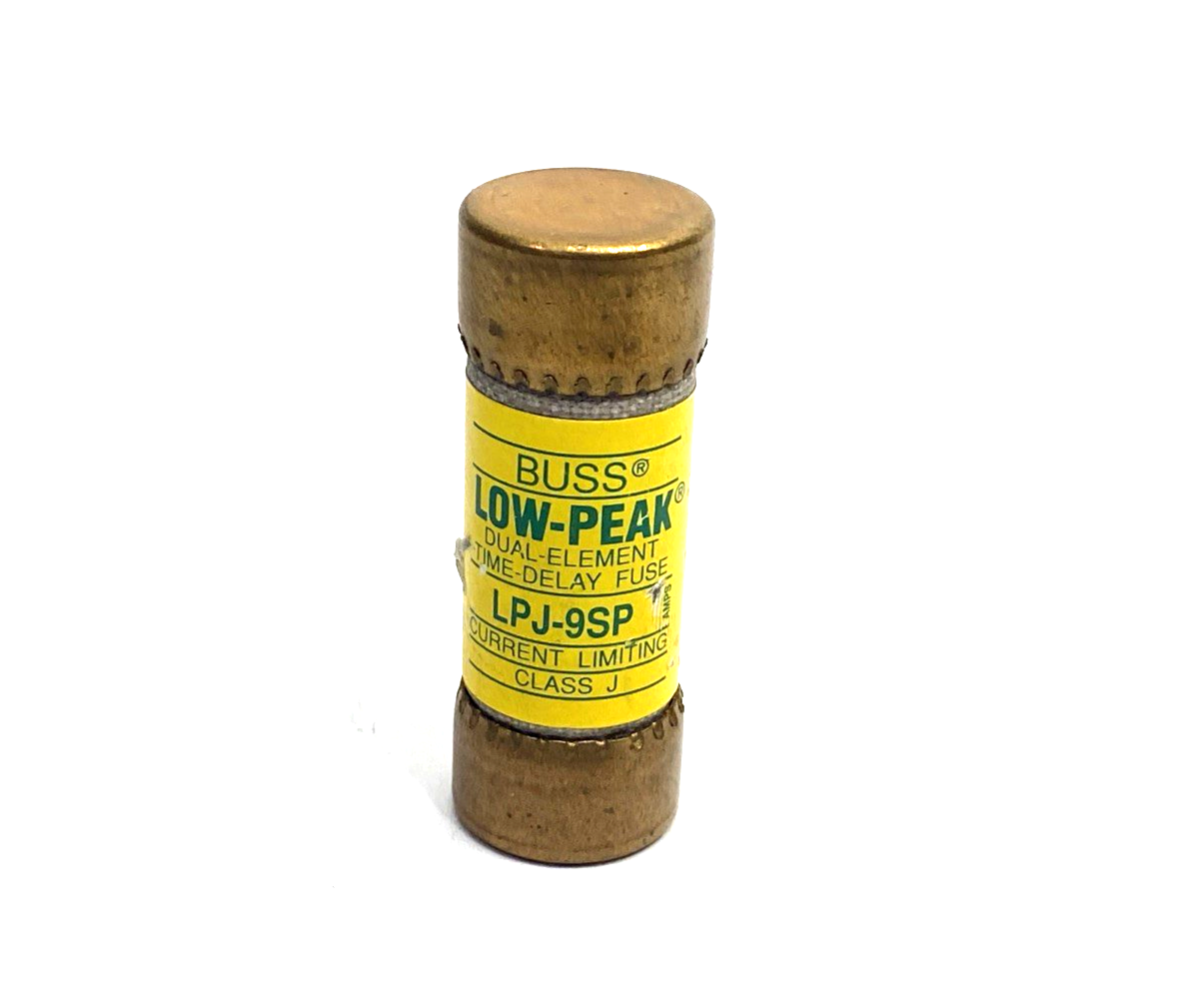 Bussmann LPJ-9SP Class J Time-Delay Dual-Element Fuse 9A 600VAC LOT OF 2 - Maverick Industrial Sales