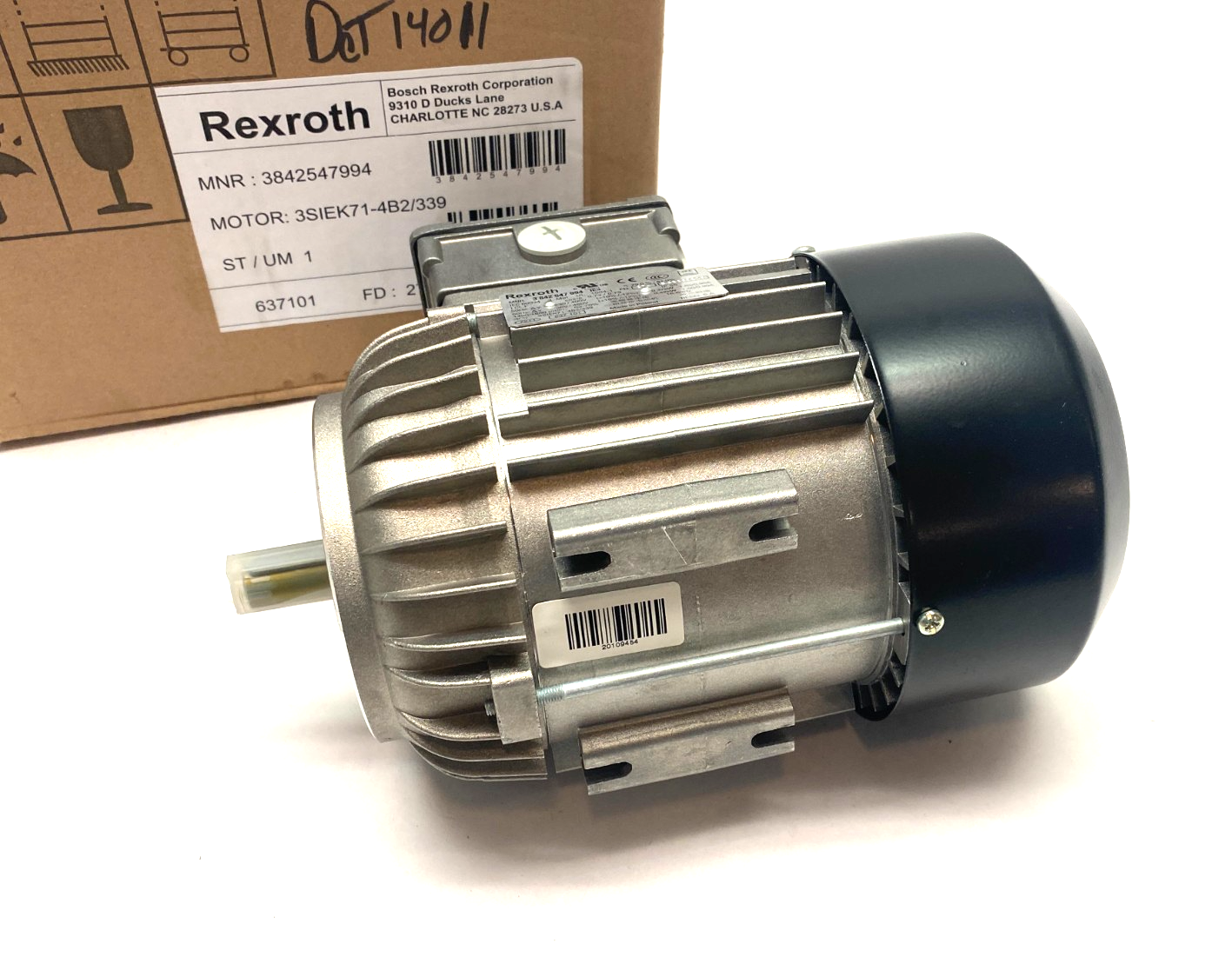 Bosch Rexroth 3842547994 Electric Motor 3-Phase 0.42kW 3SIEK71-4B2/339 - Maverick Industrial Sales