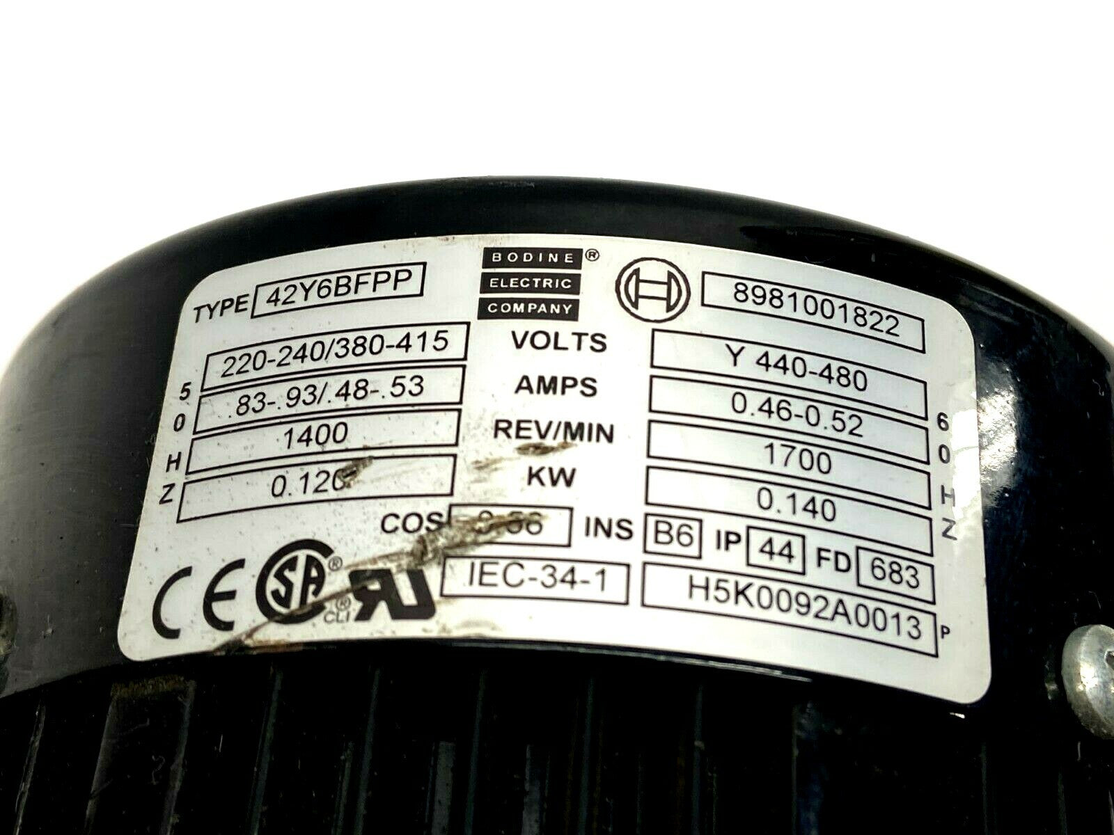 Bosch Rexroth 3842516621 Gear Reducer With Bodine 42Y6BFPP Stepper Motor - Maverick Industrial Sales