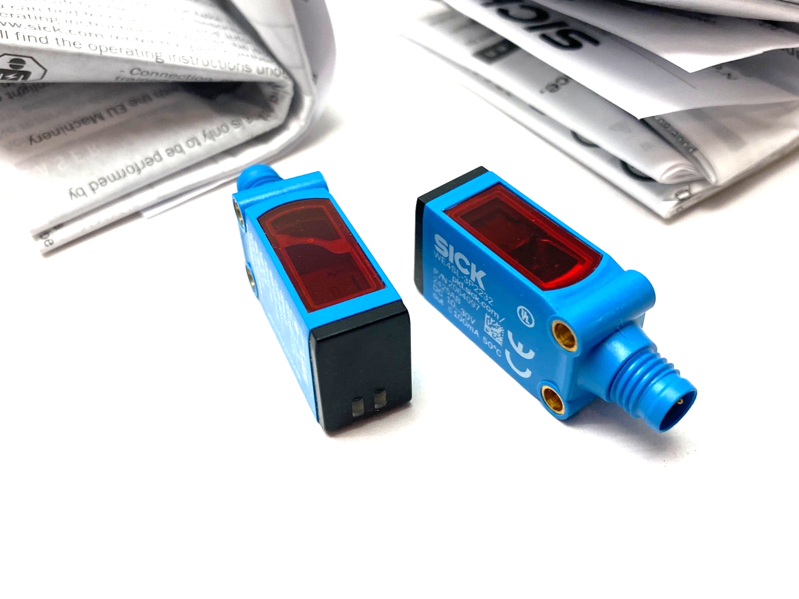 Sick WSE4SL-3P2237 Through-Beam Photoelectric Sensor Set Tra. & Rec. 1058249 - Maverick Industrial Sales