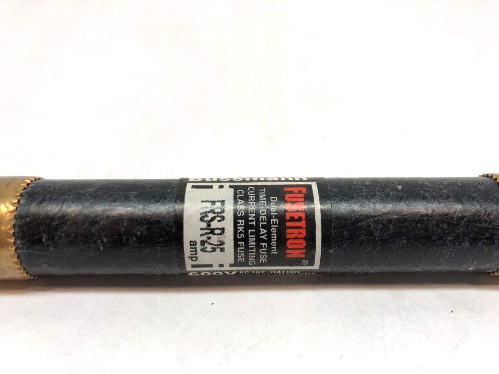Bussman Fusetron FRS-R-25 Dual-Element Time Delay Fuse, 25A, 25 Amp - Maverick Industrial Sales