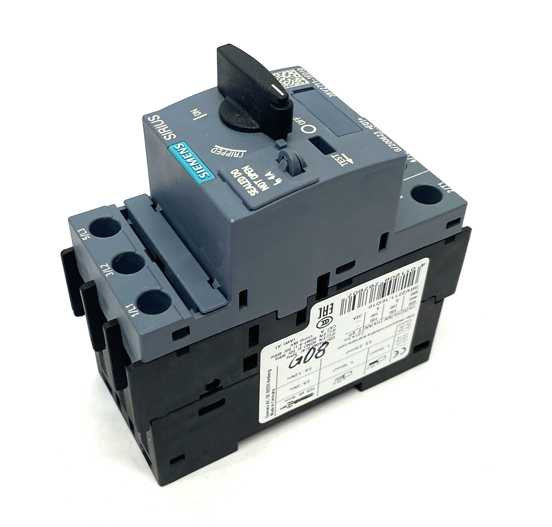 Siemens 3RV2711-1ED10 SIRIUS Motor Starter Circuit Breaker Frame, Size S00, 3P - Maverick Industrial Sales