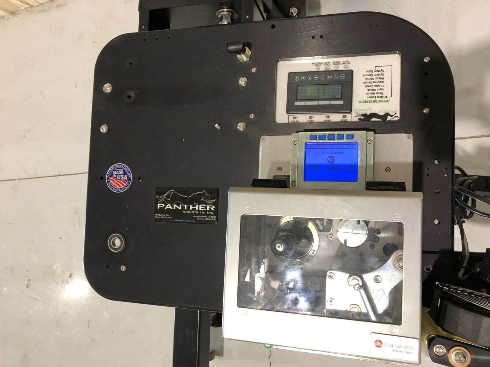 Panther 2000 Print & Apply Labeling System Datamax O'Neil Printer and Labeler - Maverick Industrial Sales