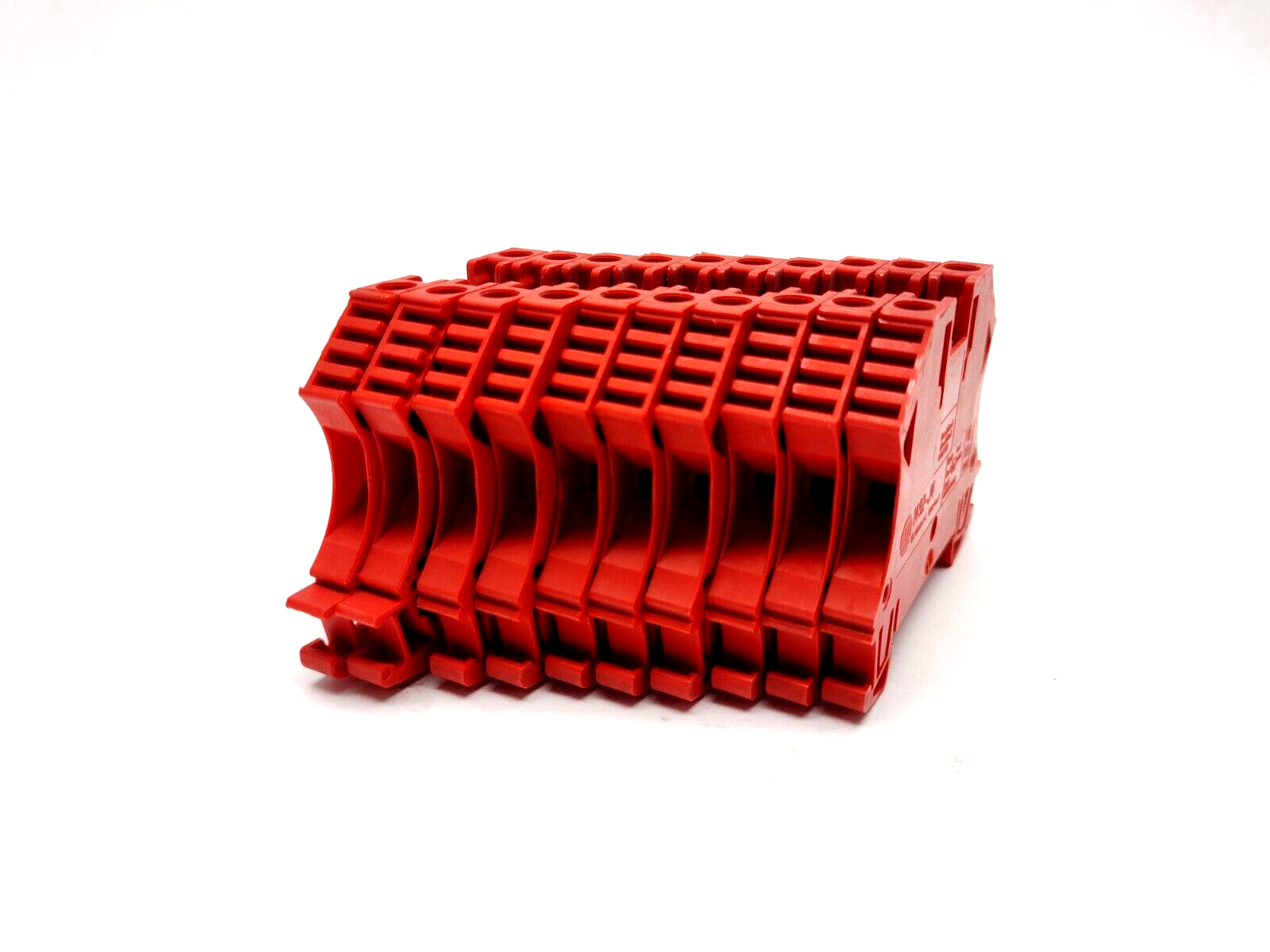 1492-J4-RE | Allen Bradley Feed Through Terminal Block RED 4mm, LOT OF 10 - Used - Maverick Industrial Sales