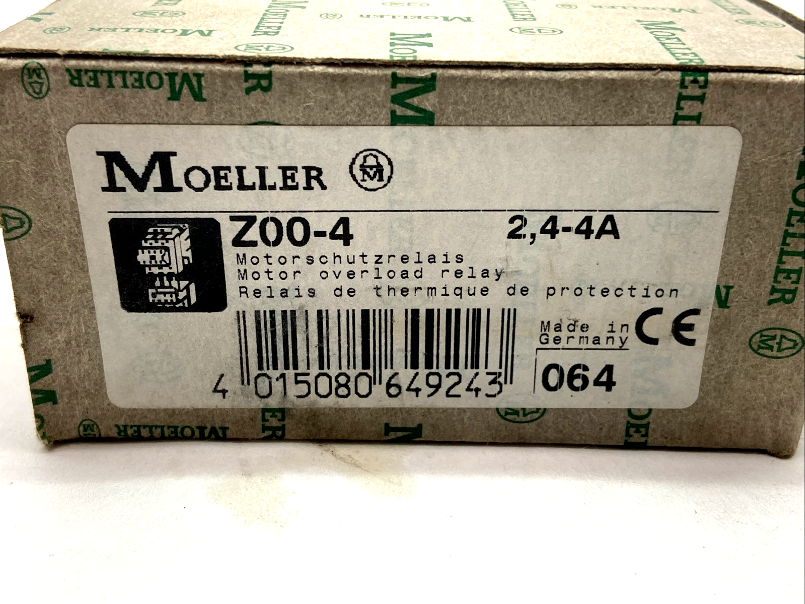 Eaton Moeller Z00-4 Motor Overload Relay 2,4-4A - Maverick Industrial Sales