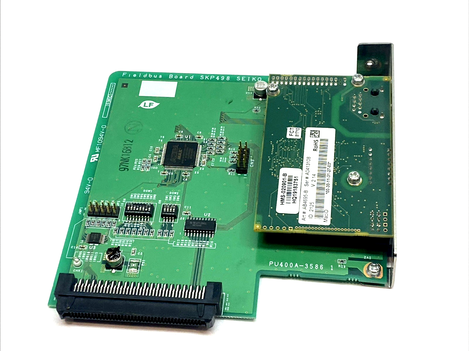 HMS-020901-B | Epson Fieldbus Board Seiko 6XNS11/02 EtherCAT/IP SKP498 - For parts or not working - Maverick Industrial Sales