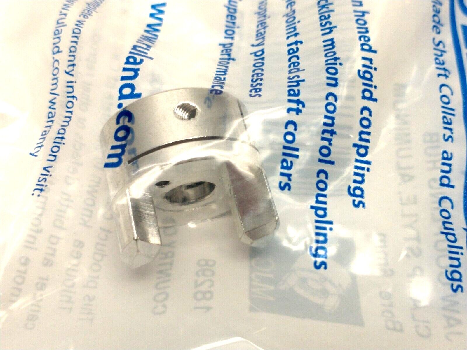 Ruland MJC19-6-A 6mm Jaw Coupling Hub Aluminum Clamp Style 19.1mm OD LOT OF 2 - Maverick Industrial Sales