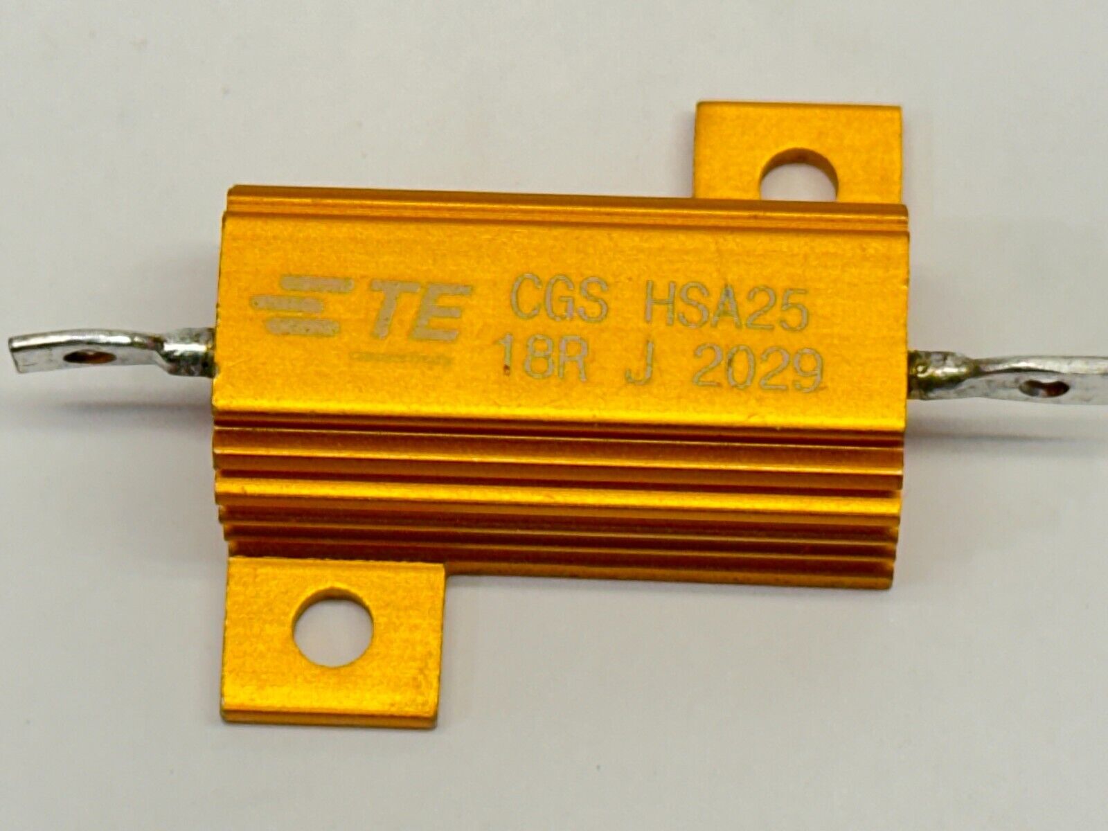 TE Connectivity HSA2518RJ Wire Wound Power Resistor 18 Ohm CGS HS LOT OF 2 - Maverick Industrial Sales