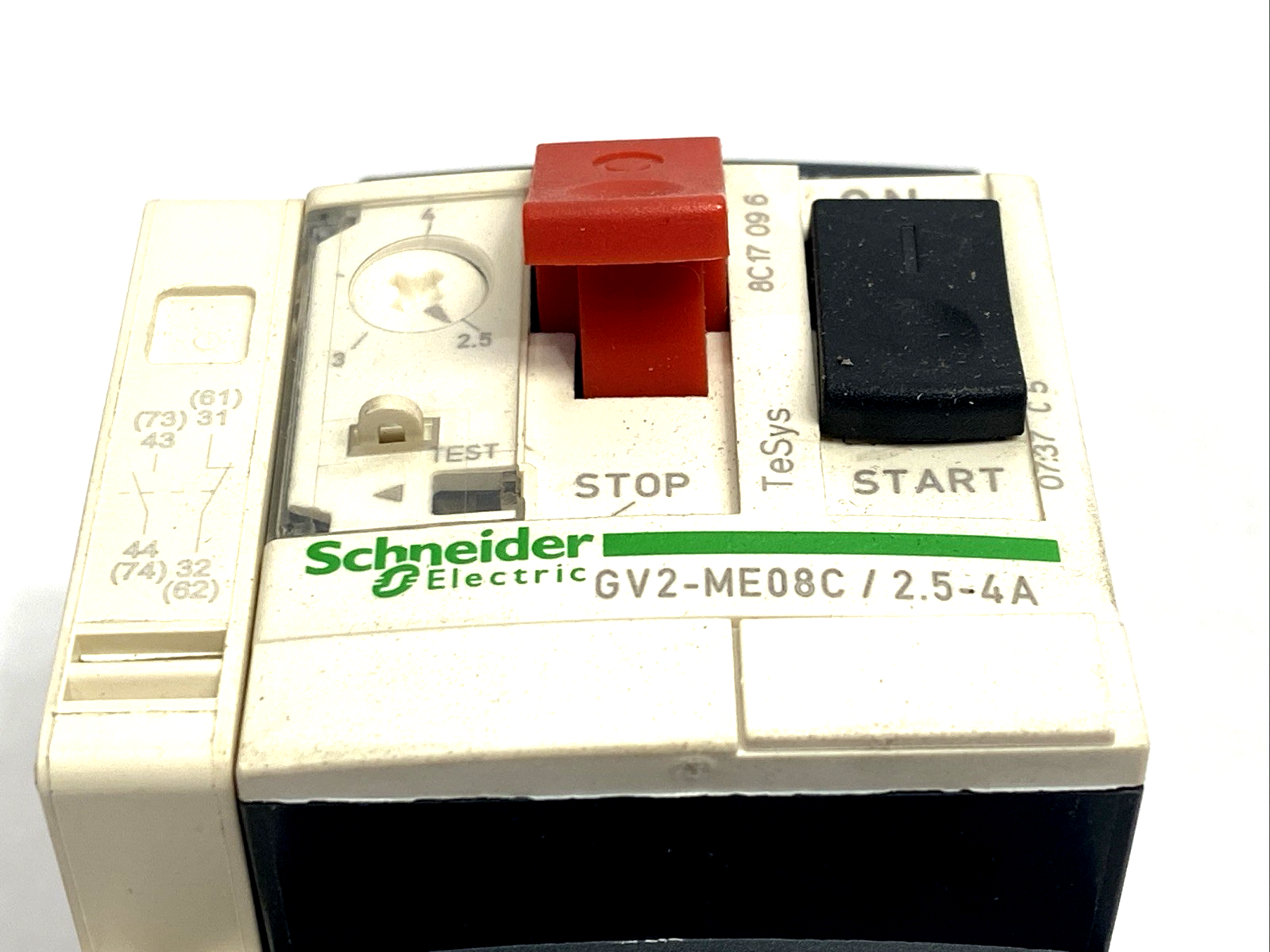 GV2-ME08 C | Schneider Electric TeSys Manual Starter & Protector GV2-ME08C/2.5-4A - Used - Maverick Industrial Sales