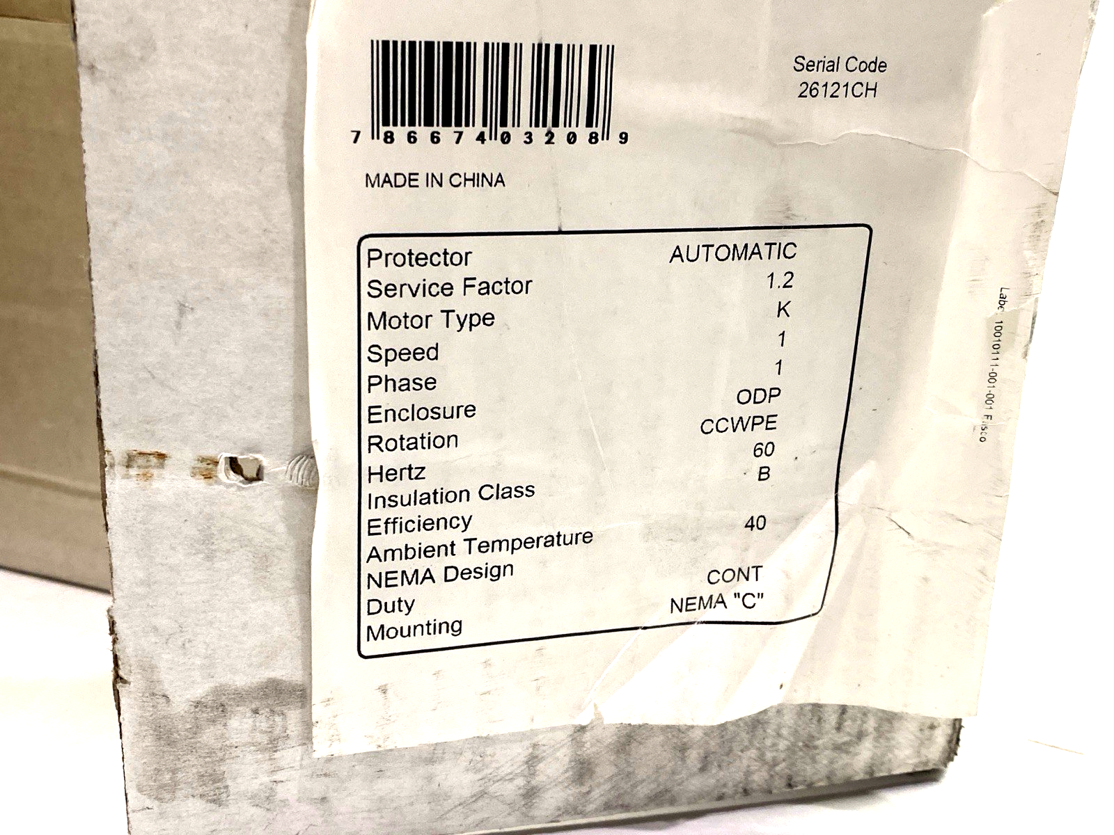 T1202 | Century Jet Pump Motor 2 HP, 1PH 60Hz, 230/115V, 3600RPM, 56J Frame - New – Open box - Maverick Industrial Sales