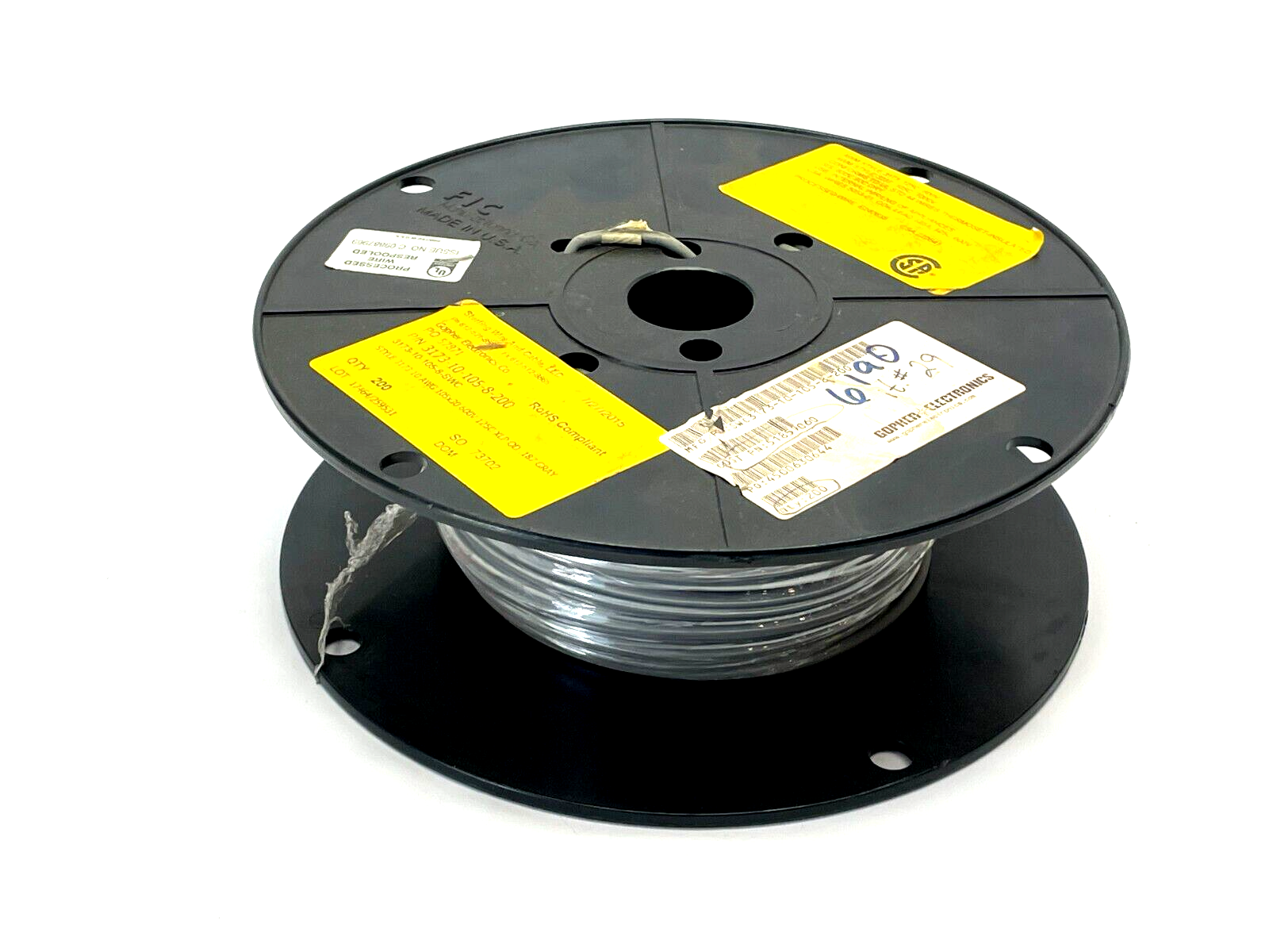 Gopher Electronics 3173-10-105-8-200 Bulk Cable 10AWG 600V 200ft Length - Maverick Industrial Sales