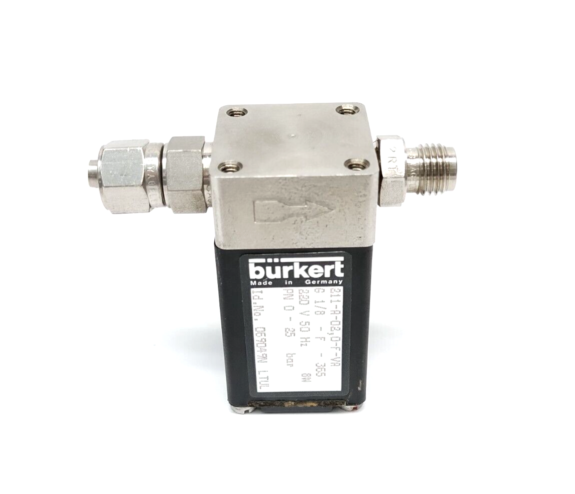 Burkert 069049N 2/2-Way Solenoid Valve 220V G1/8 Female Ports 211-A-02,0-F-VA - Maverick Industrial Sales