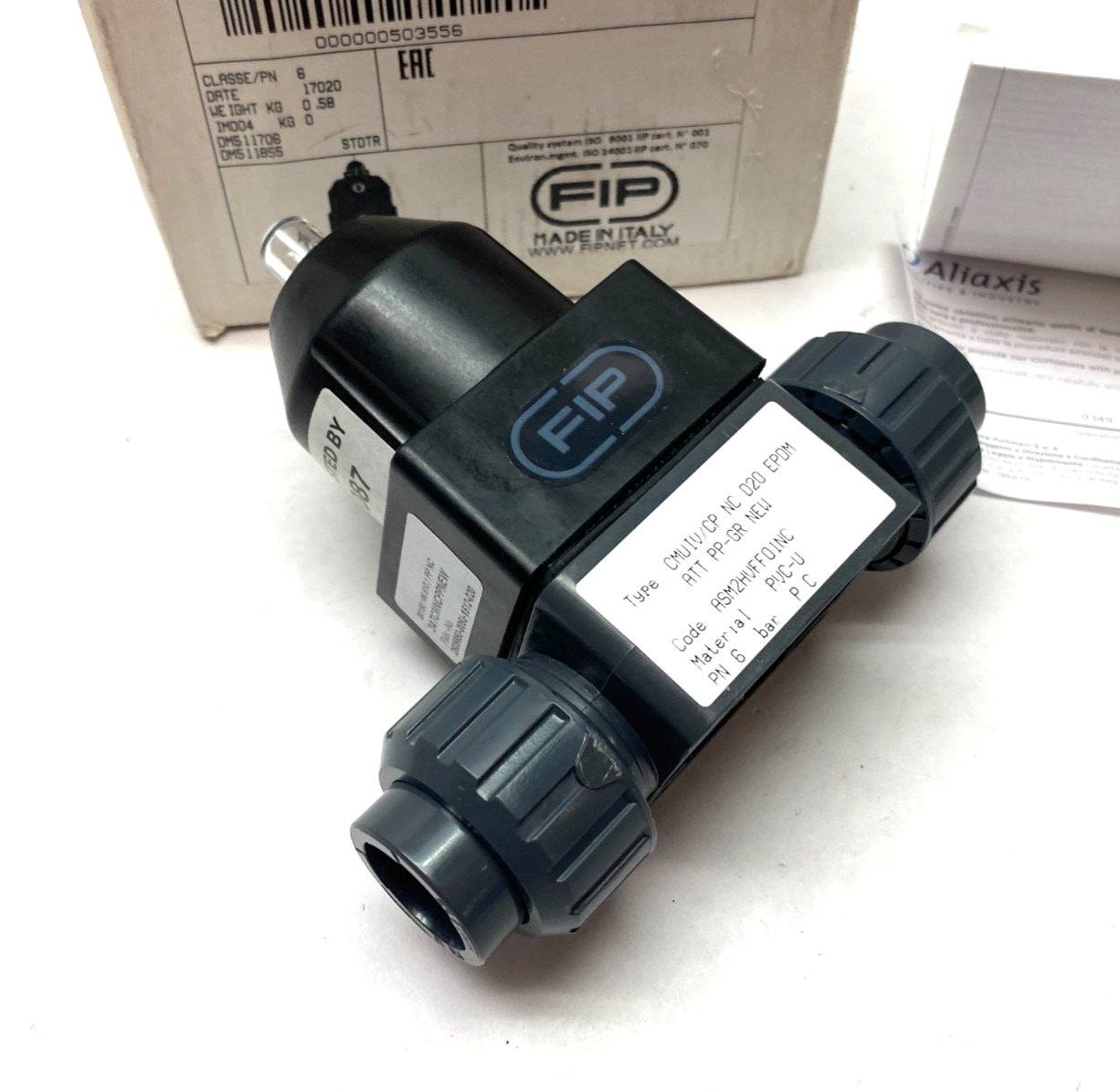 FIP ASM2HVFF01NC Pneumatic Valve CMUIV/CP NC D20 EPDM ATT PP-GR NEW - Maverick Industrial Sales