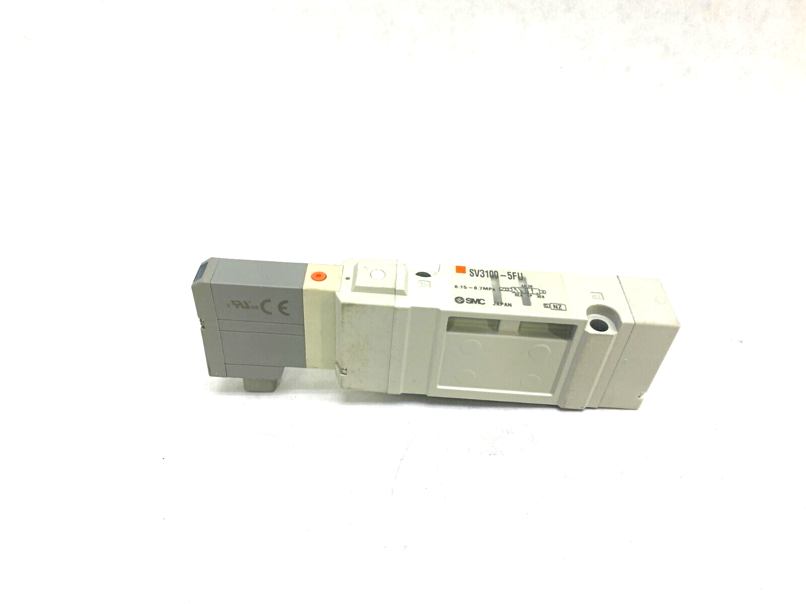 SMC SV3100-5FU 5-Port 2-Position Single Solenoid Valve, 24VDC, 0.15-0.7MPa - Maverick Industrial Sales