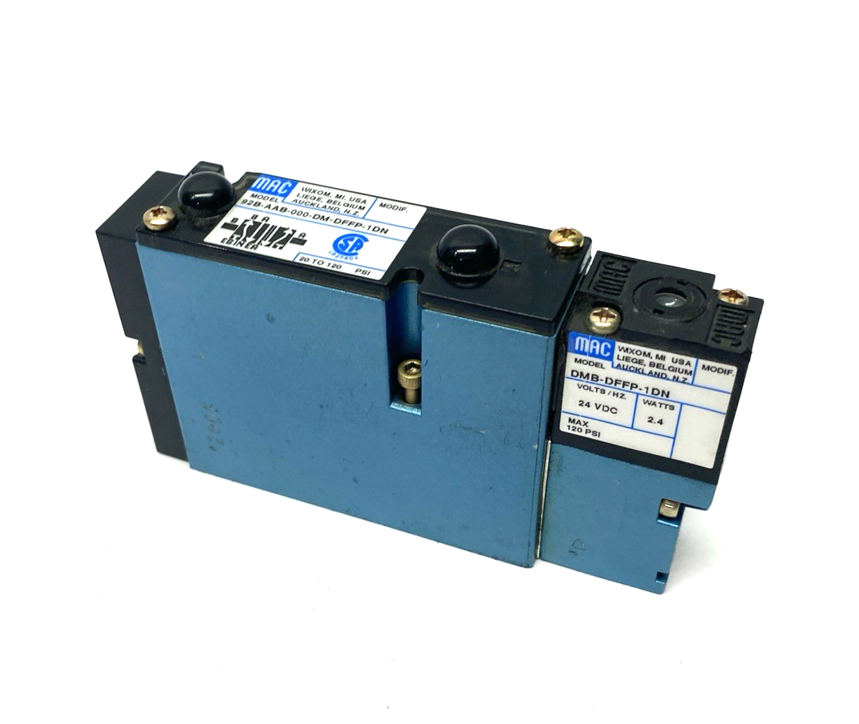 MAC Valves 92B-AAB-000-DM-DFFP-1DN Pilot Operated Spool Valve 4-Way - Maverick Industrial Sales