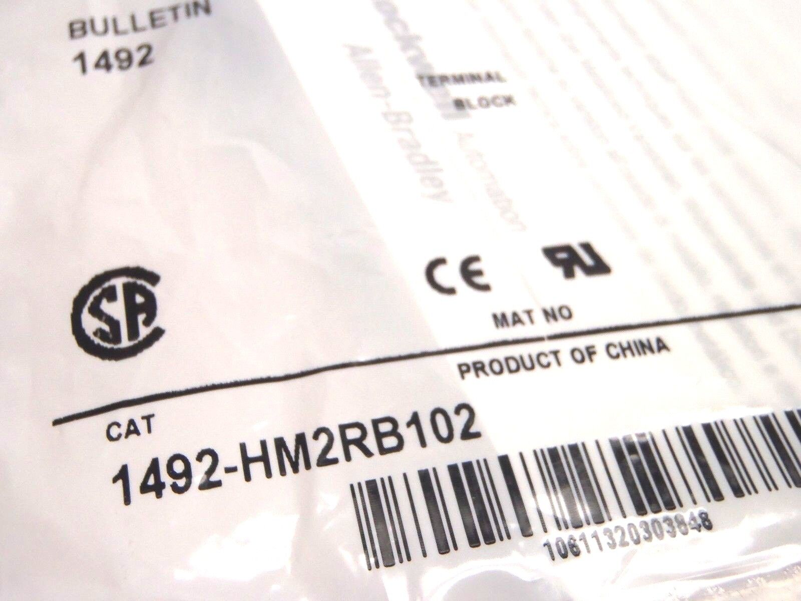 Allen Bradley 1492-HM2RB102 Ser A Terminal Block DIN Rail - Maverick Industrial Sales