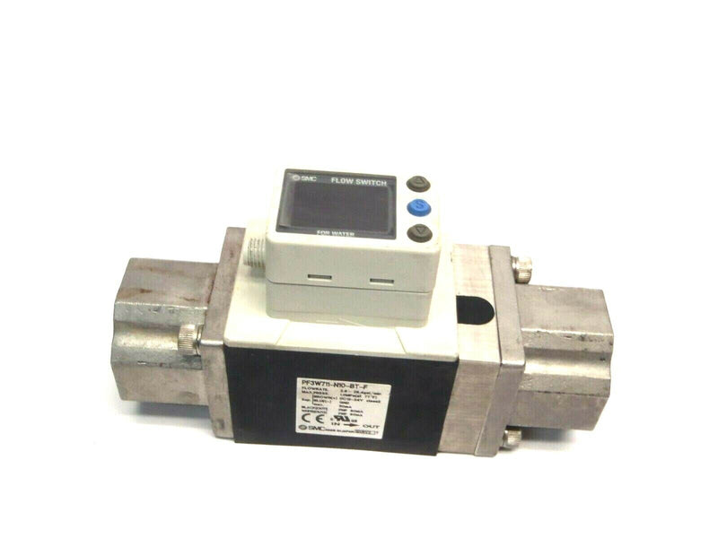 SMC PF3W711-N10-BT-F Digital Water Flow Switch 1 Inch NPT 2.6~26.4 gal/min - Maverick Industrial Sales