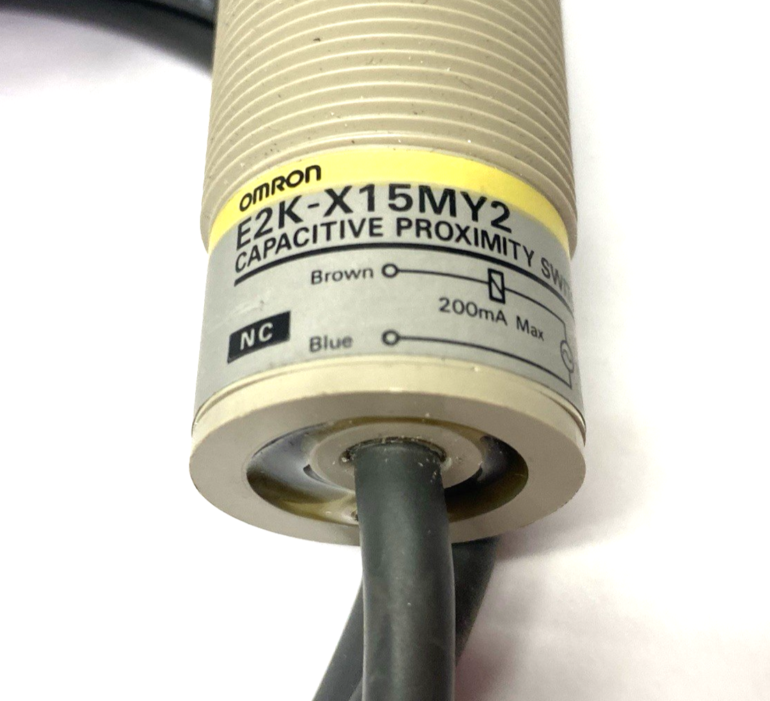 E2K-X15MY2 | Omron Capacitive Proximity Switch Cylinder type, M30 15mm - New – Open box - Maverick Industrial Sales