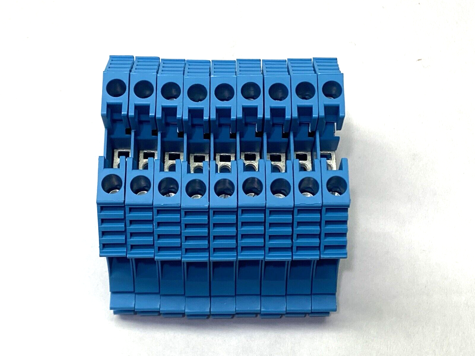 Allen Bradley 1492-J4 Feed-Through Terminal Block 35A 600V 4mm BLUE LOT OF 9 - Maverick Industrial Sales