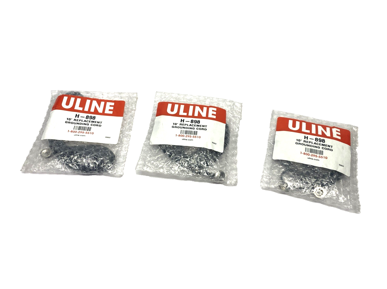 Uline H-898 Replacement Grounding Cord 10' LOT OF 3 - Maverick Industrial Sales