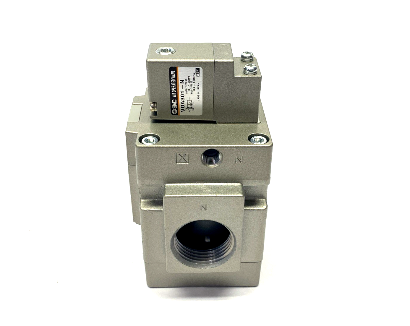 SMC VGA342R-10N 3-Port Air Operated External Pilot Valve 1" NPT - Maverick Industrial Sales