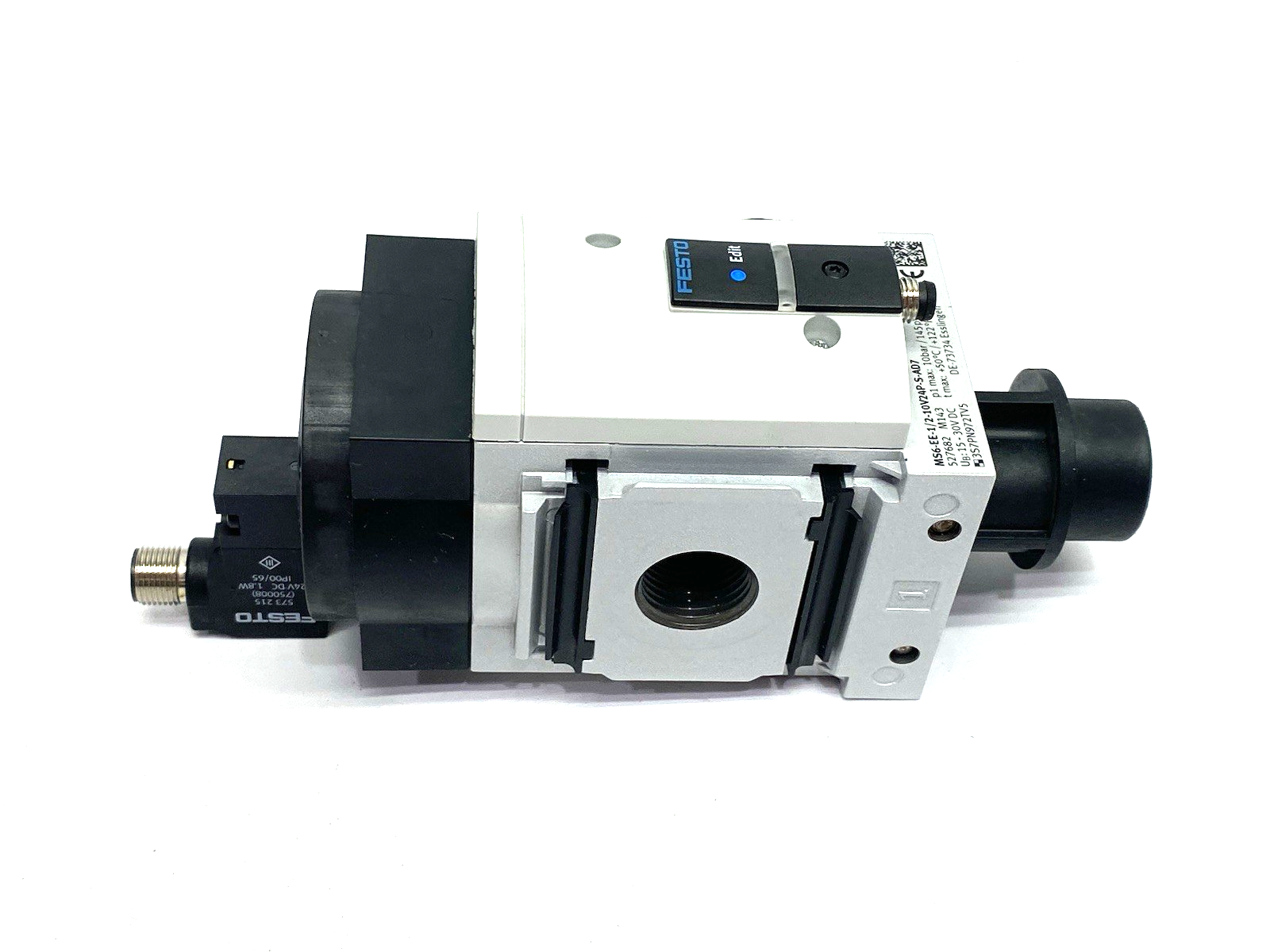 Festo MS6-EE-1/2-10V24P-S-AD7 On/Off Soft Start Valve, Built-In Switch 527682 - Maverick Industrial Sales