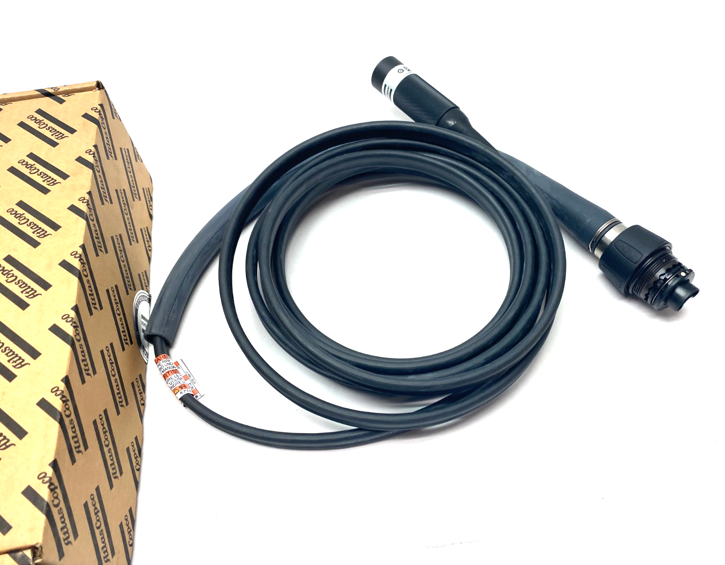 Atlas Copco 4220 4375 05 Double Ended Straight PF Tool Cable 5m ST - Maverick Industrial Sales