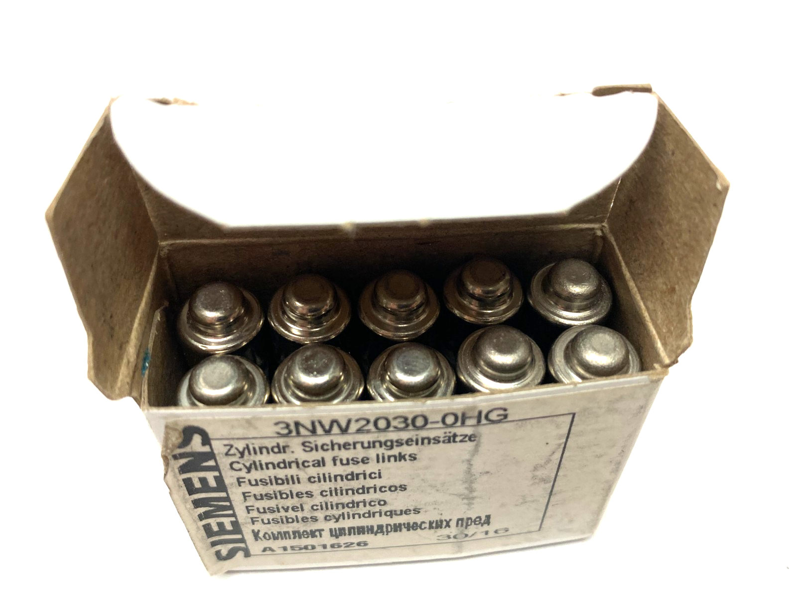 3NW2030-0HG | Siemens SENTRON Cylindrical Fuse, Slow-Blow, 3A, BOX OF 10 - New – Open box - Maverick Industrial Sales
