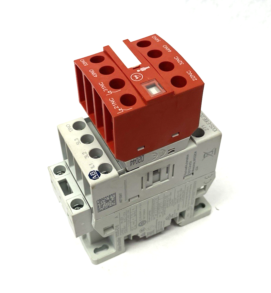 Allen Bradley 100S-E16EJ32C Ser. A MCS-E Safety Contactor, 16A, AC3 duty - Maverick Industrial Sales