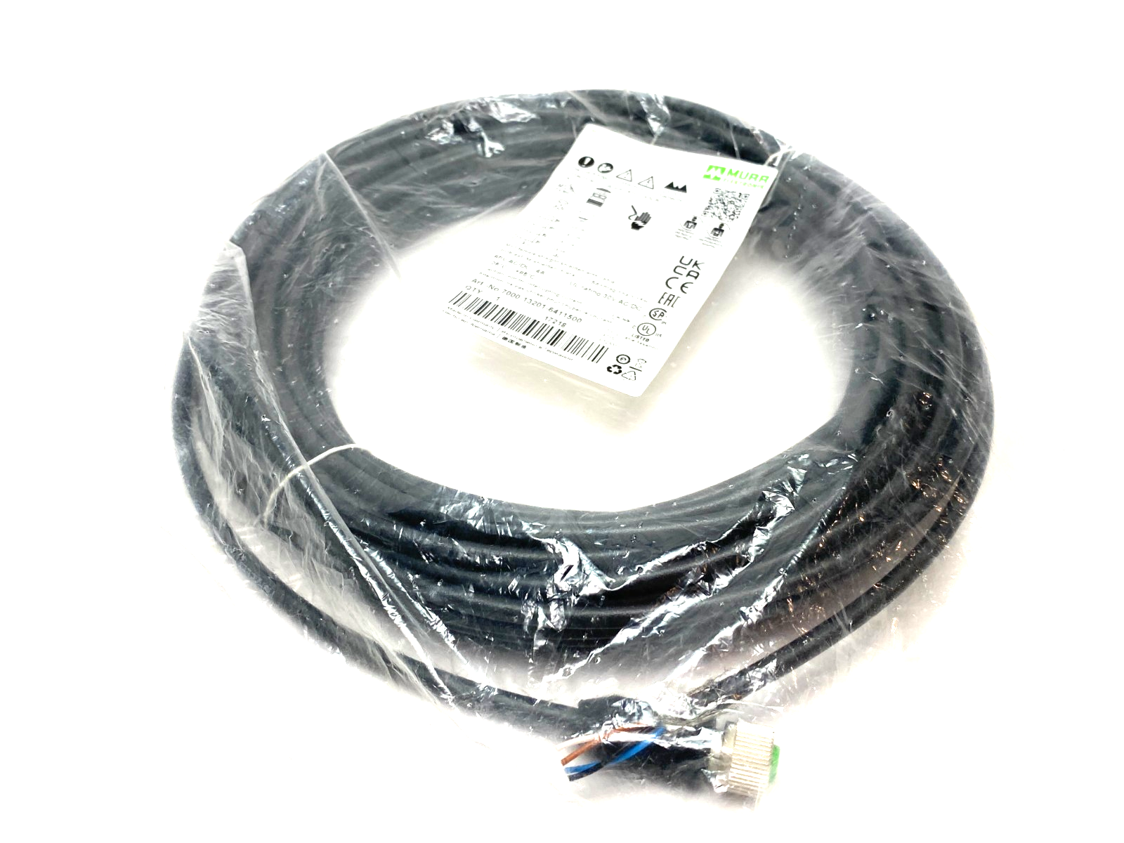 Murrelektronik 7000-13201-6411500 Single Ended M12 Female 0° A-cod. Cordset - Maverick Industrial Sales