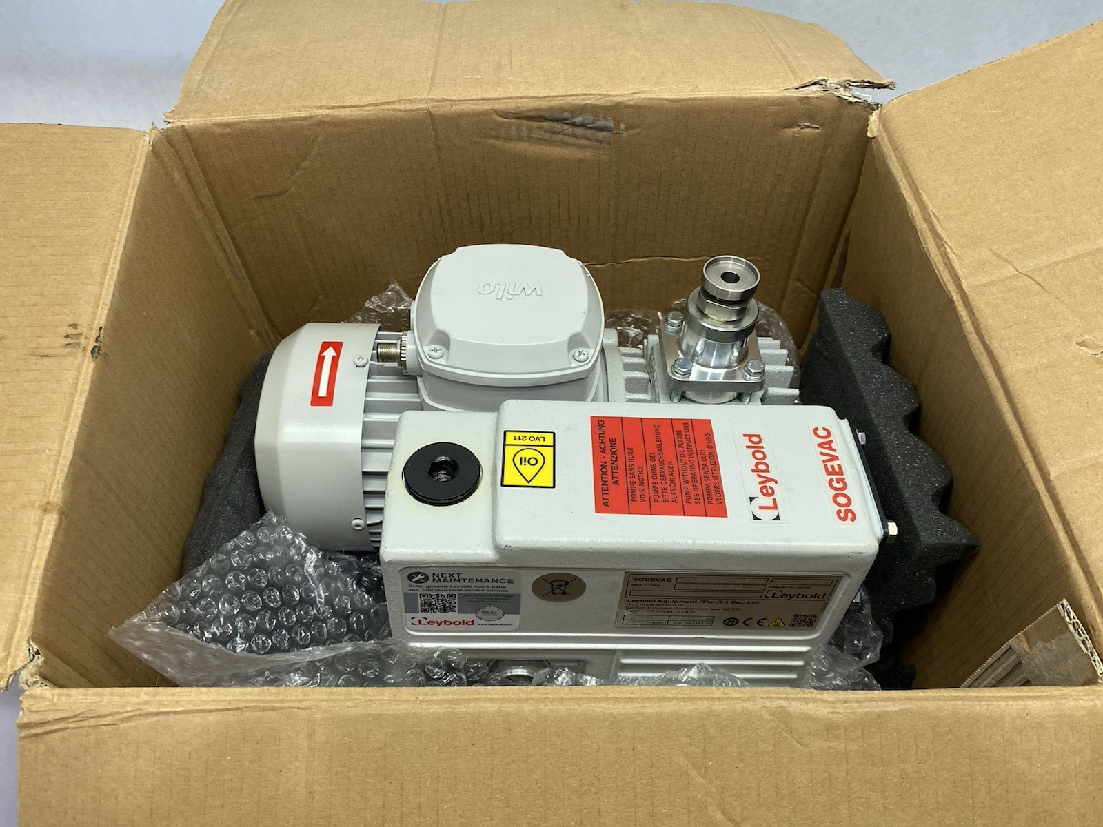 Leybold SV16B SOGEVAC Rotary Vane Vacuum Pump, Scheugenpflug SP0225444 - Maverick Industrial Sales