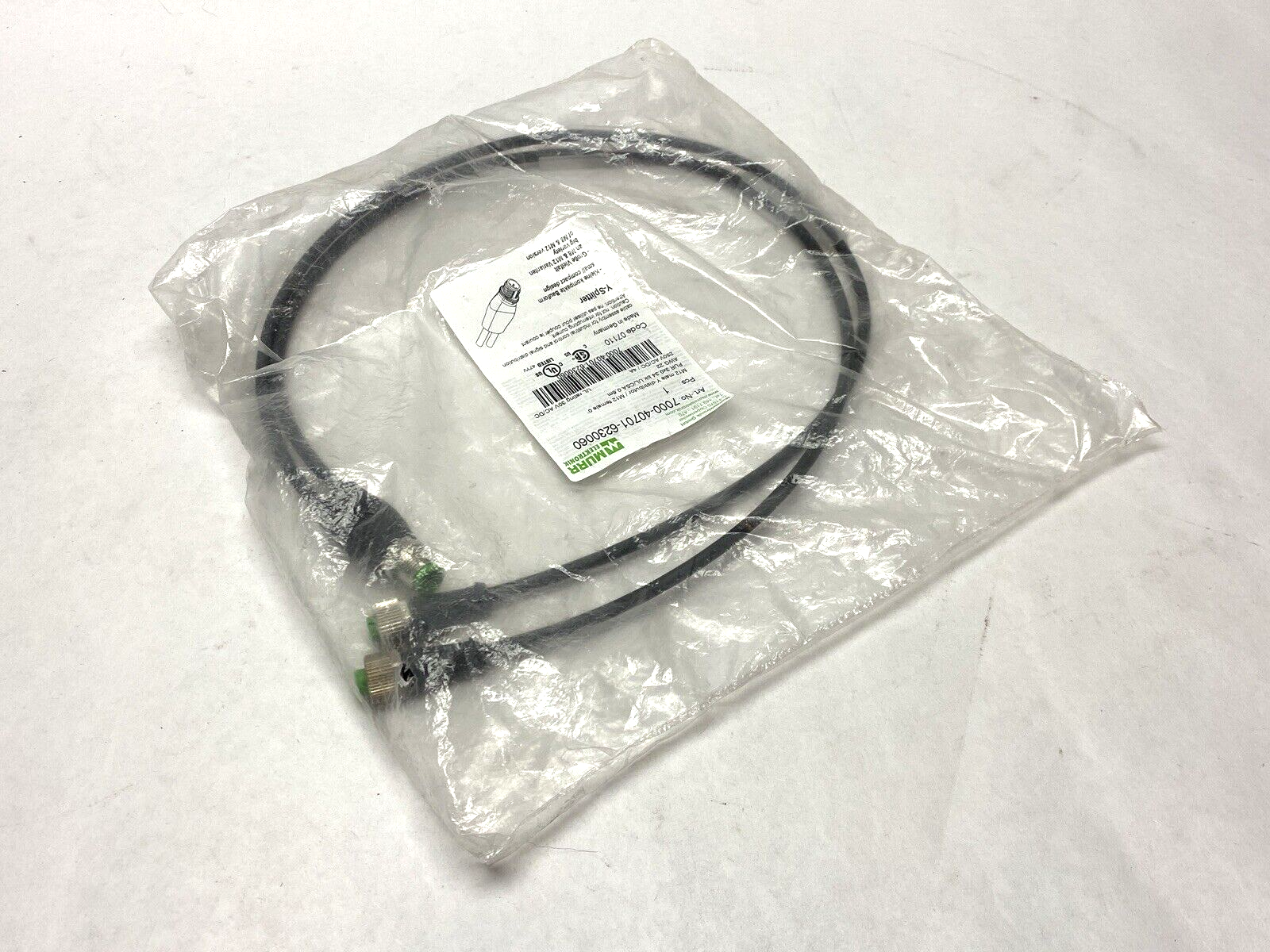 Murrelektronik 7000-40701-6230060 M12 Y-Splitter Male to Female - Maverick Industrial Sales