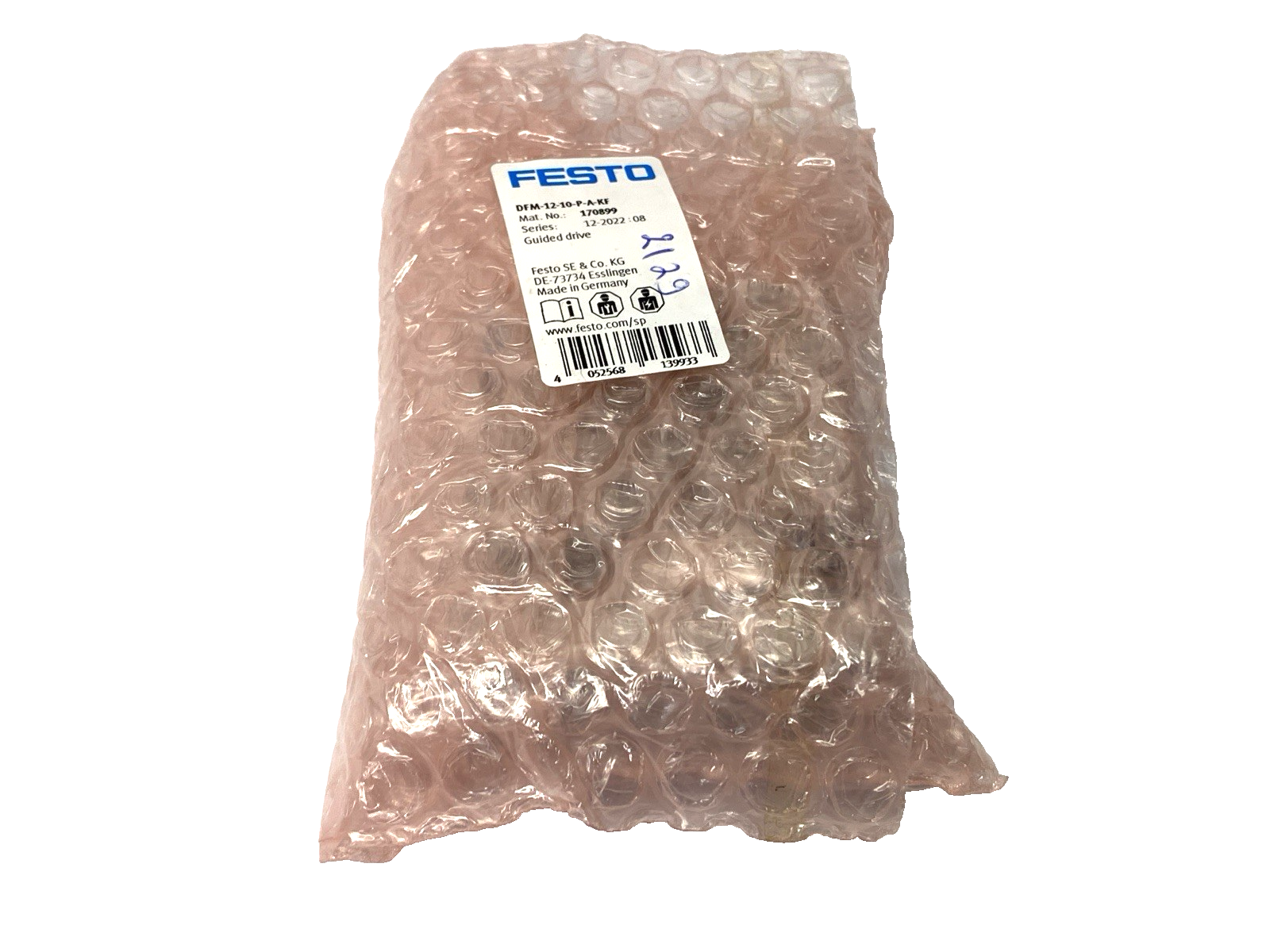 Festo DFM-12-10-P-A-KF Pneumatic Guided Actuator 12mm Bore 10mm Stroke 170899 - Maverick Industrial Sales