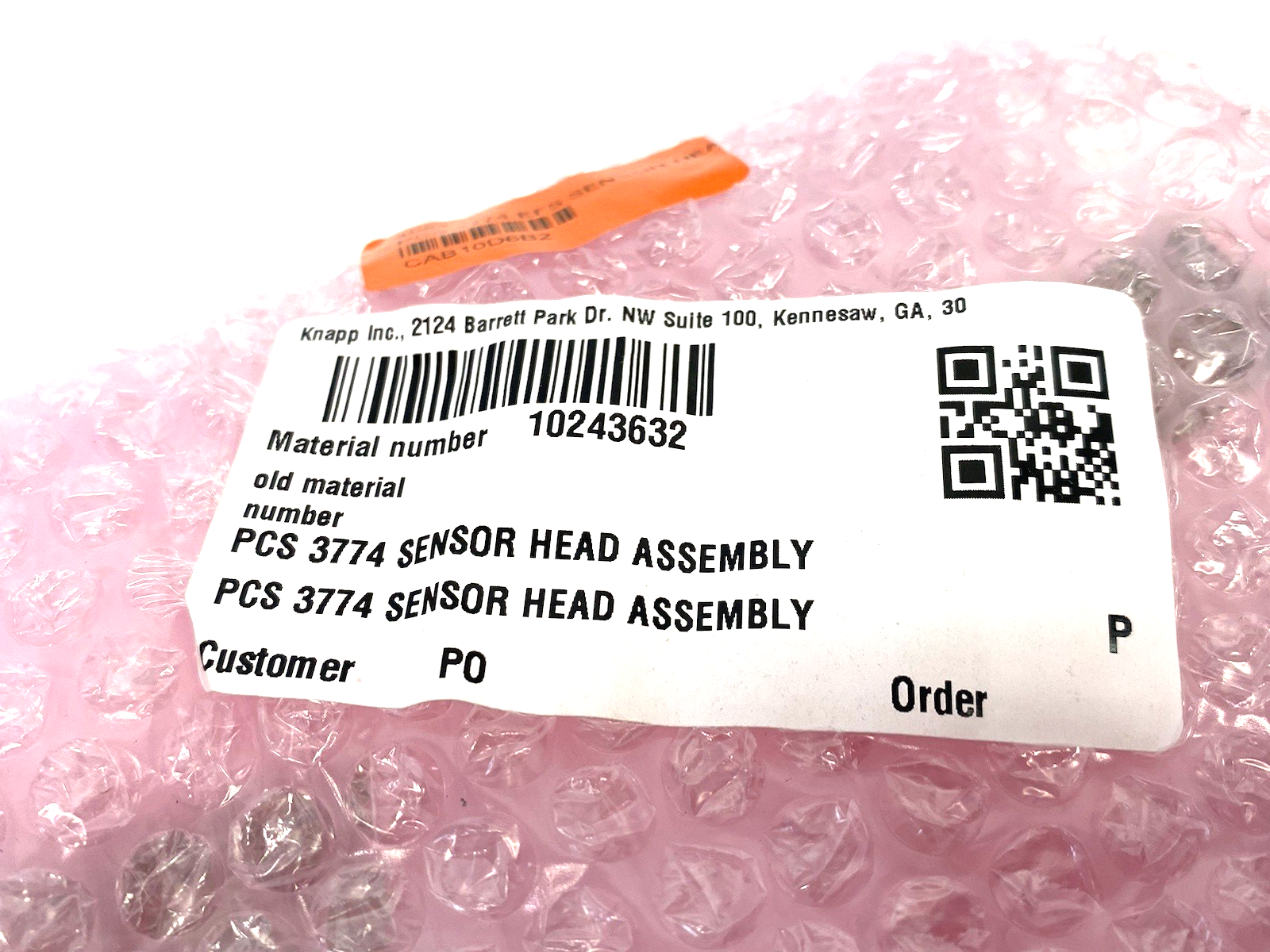 Knapp 10243632 Sensor Head Assembly PCS 3774 - Maverick Industrial Sales