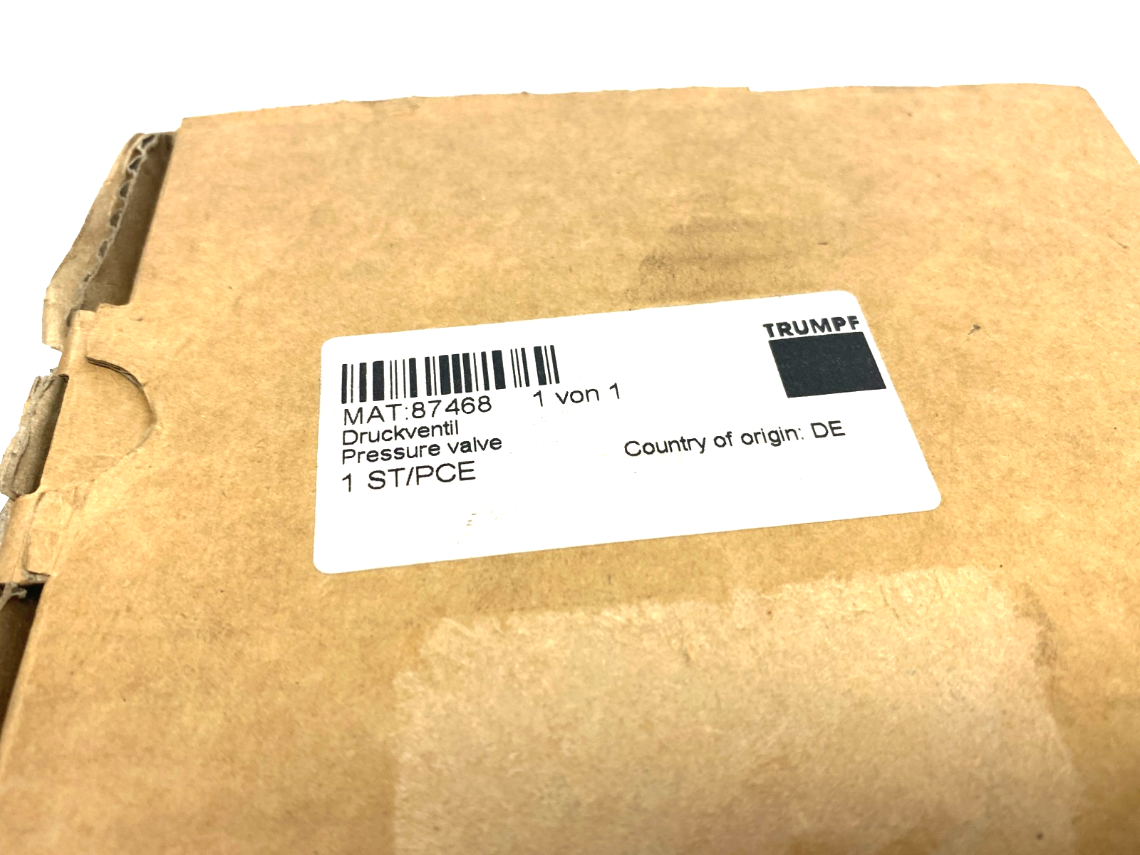 Trumpf 87468 Pressure Valve - Maverick Industrial Sales
