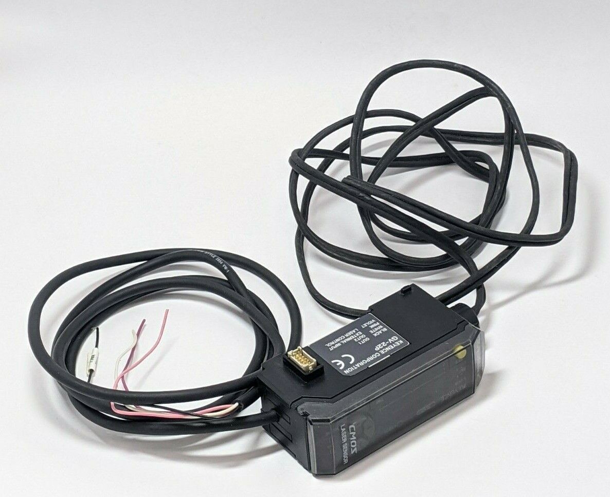 Keyence GV Series GV-22P Laser Sensor Amplifier Expansion Unit w/ Flying Leads - Maverick Industrial Sales