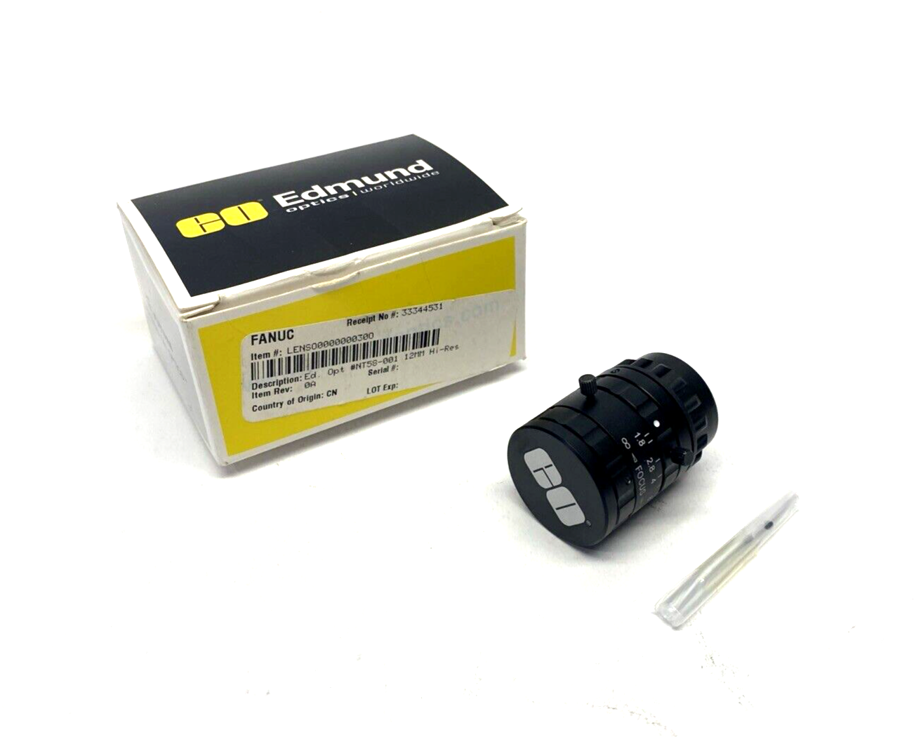 58001, NT58-001 | Edmund Optics NT58-001 12mm C Mount Lens 58001 - New - Maverick Industrial Sales