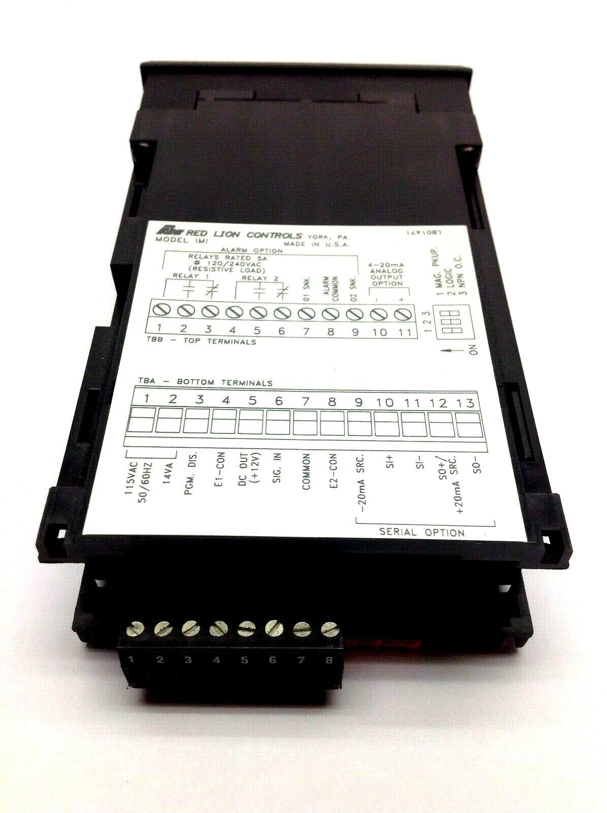 Red Lion IMI04100 Digital 6 Digit Meter Apollo 50hz 115VAC - Maverick Industrial Sales
