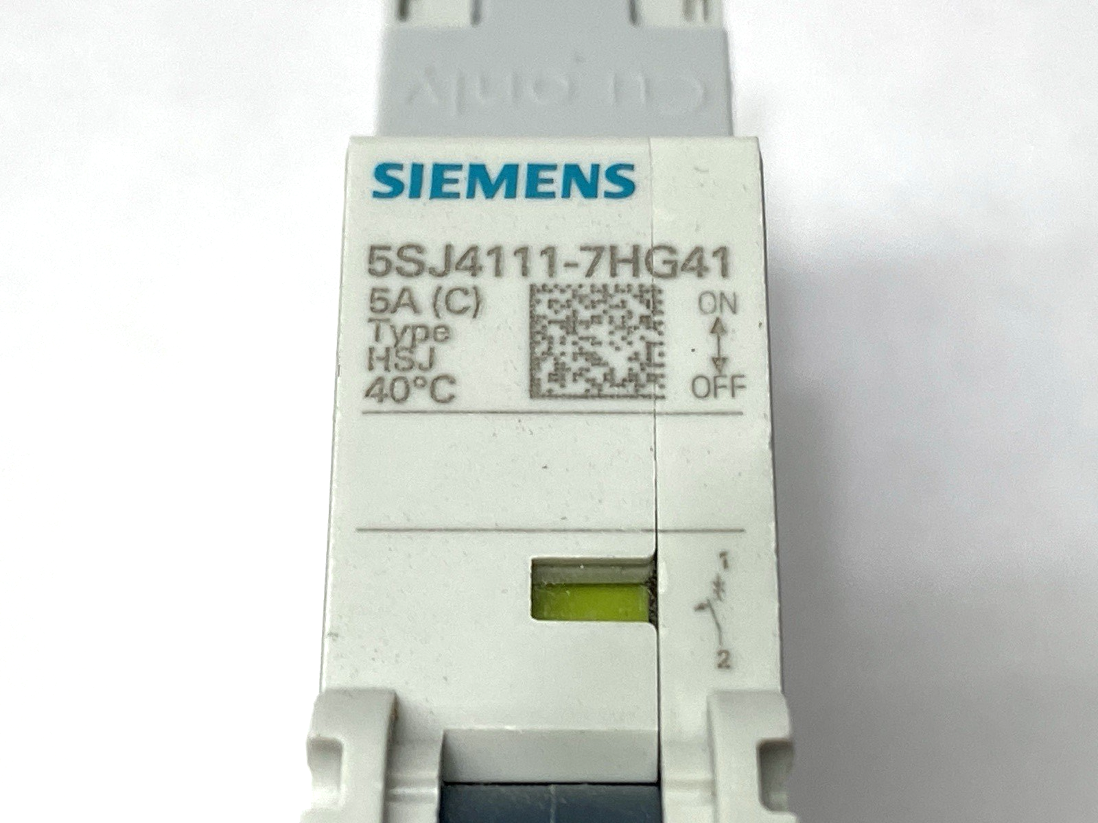 Siemens 5SJ4111-7HG41 Miniature Circuit Breaker 1-Pole C-Trip 240V 14kA 5A - Maverick Industrial Sales