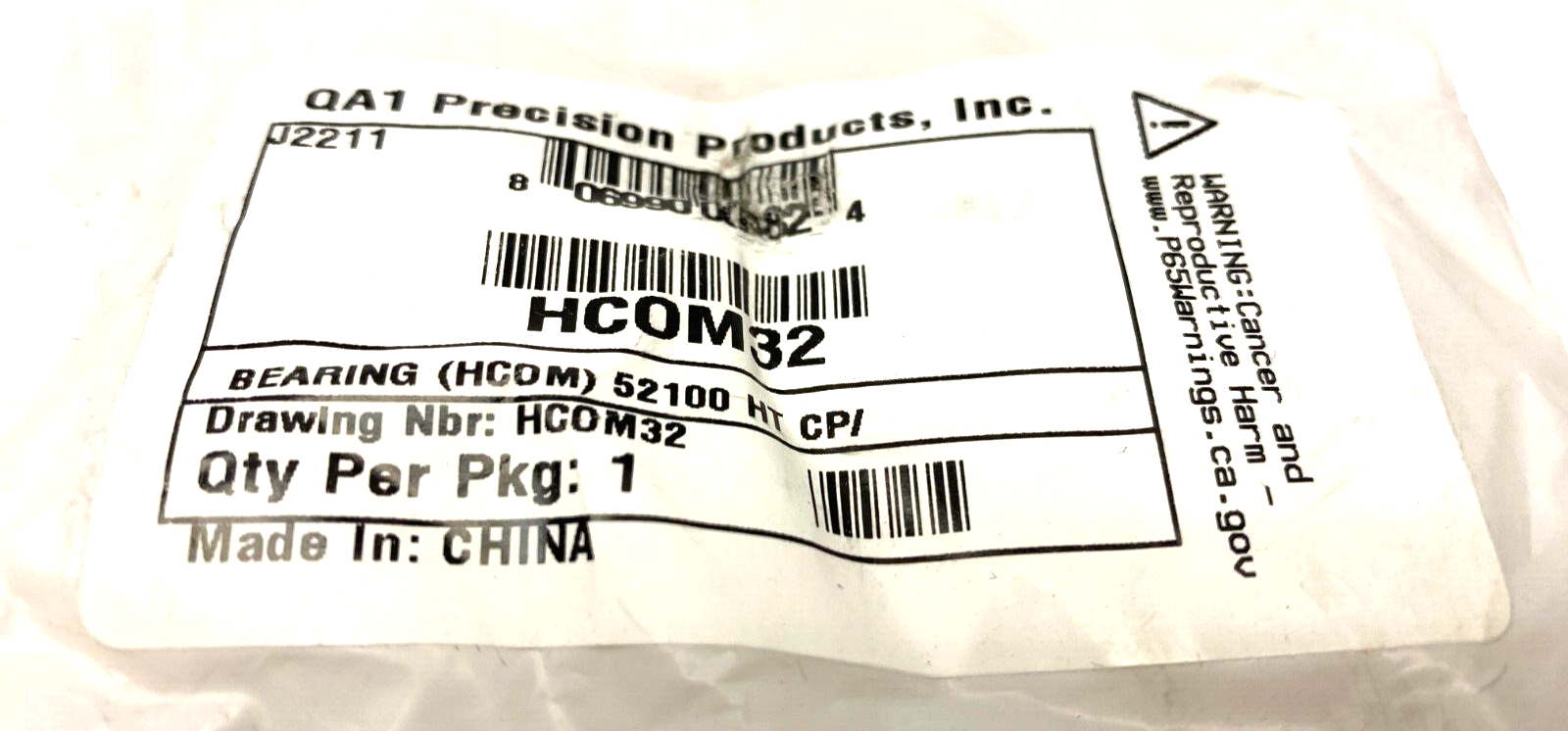 QA1 Precision Products HCOM32 Large Bore Series Spherical Bearing 52100 HP CT - Maverick Industrial Sales